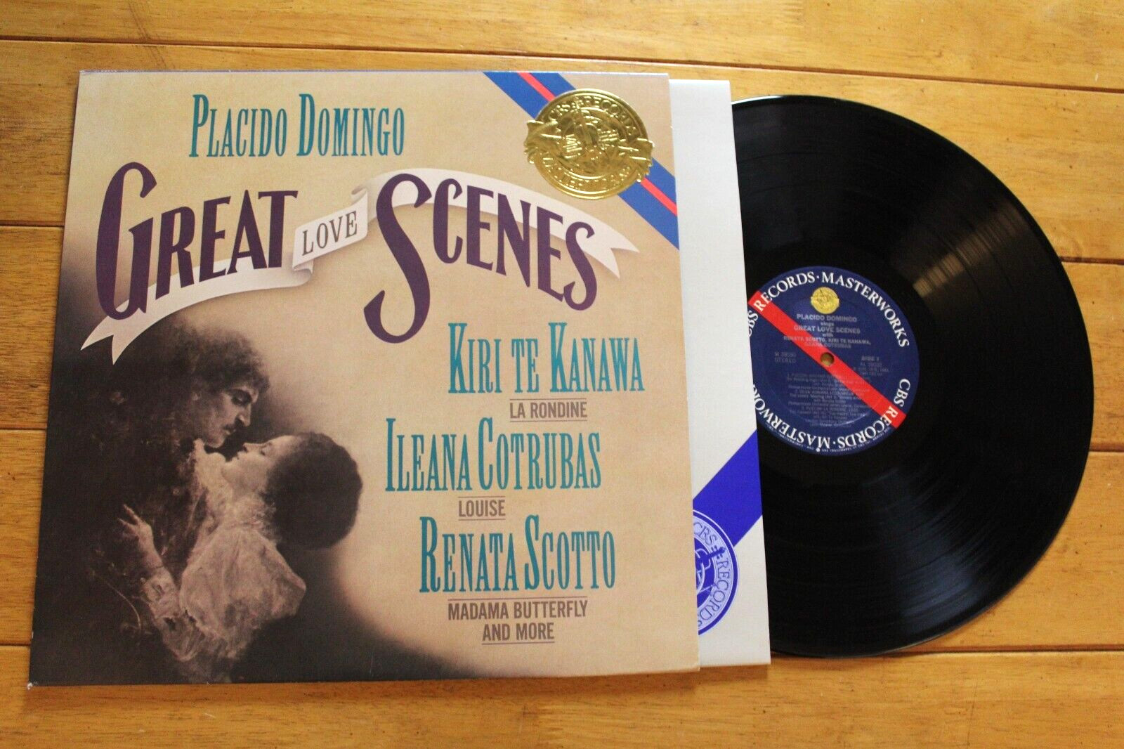 PLACIDO DOMINGO - GREAT LOVE SCENES LP 12" VINYL VG+ SCOTTO/KANAWA/COTRUBAS