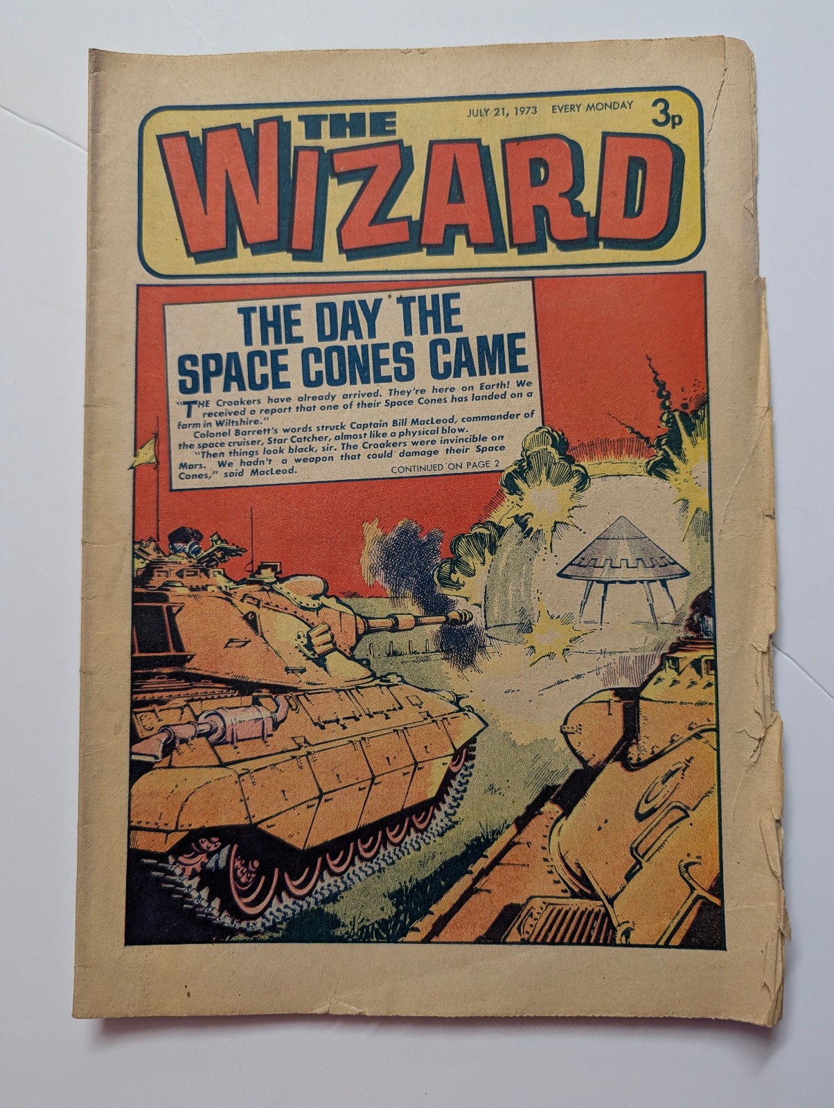 Wizard Comic, July 21st 1973.