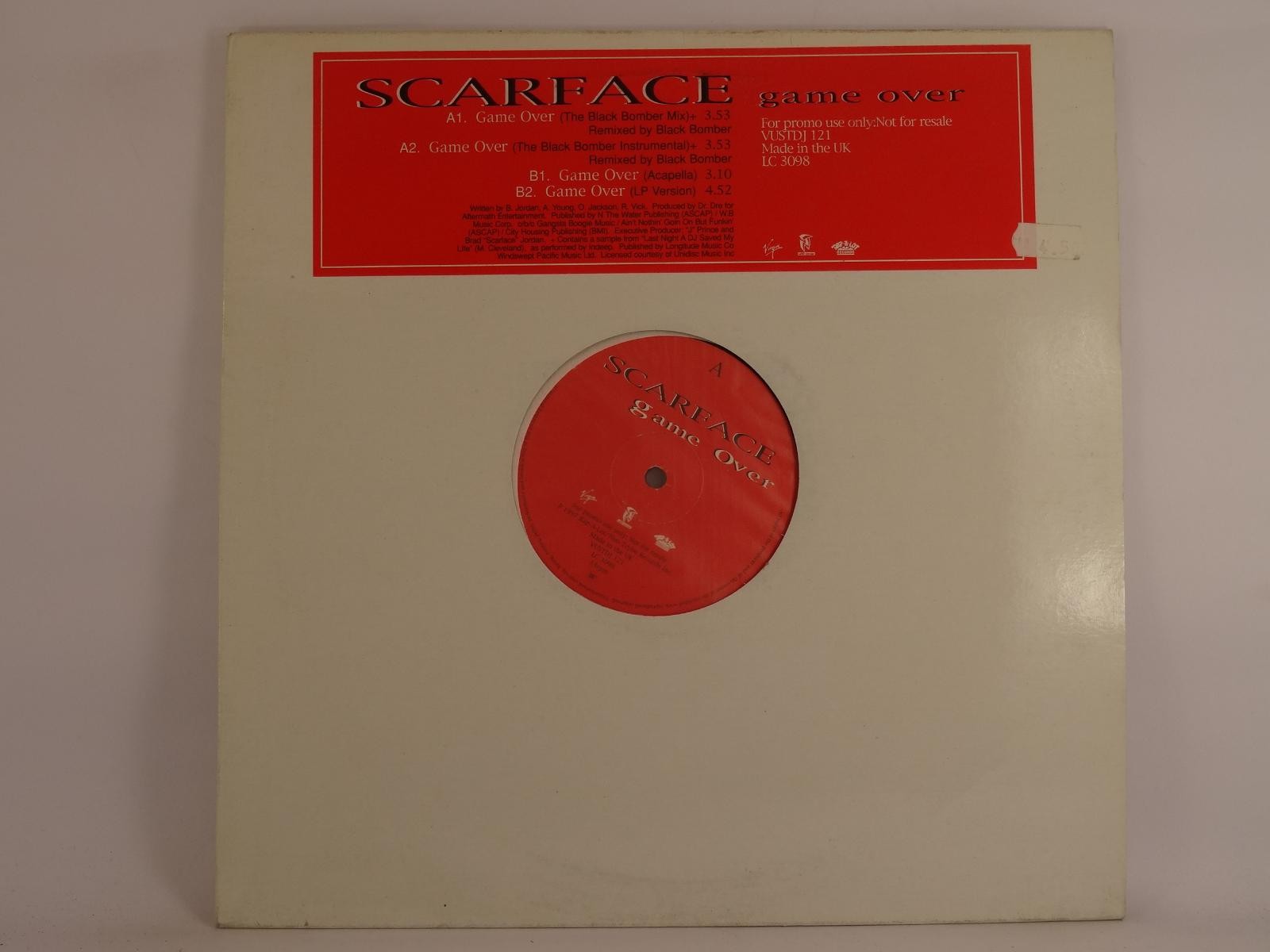 SCARFACE GAME OVER (A) 12" VIRGIN