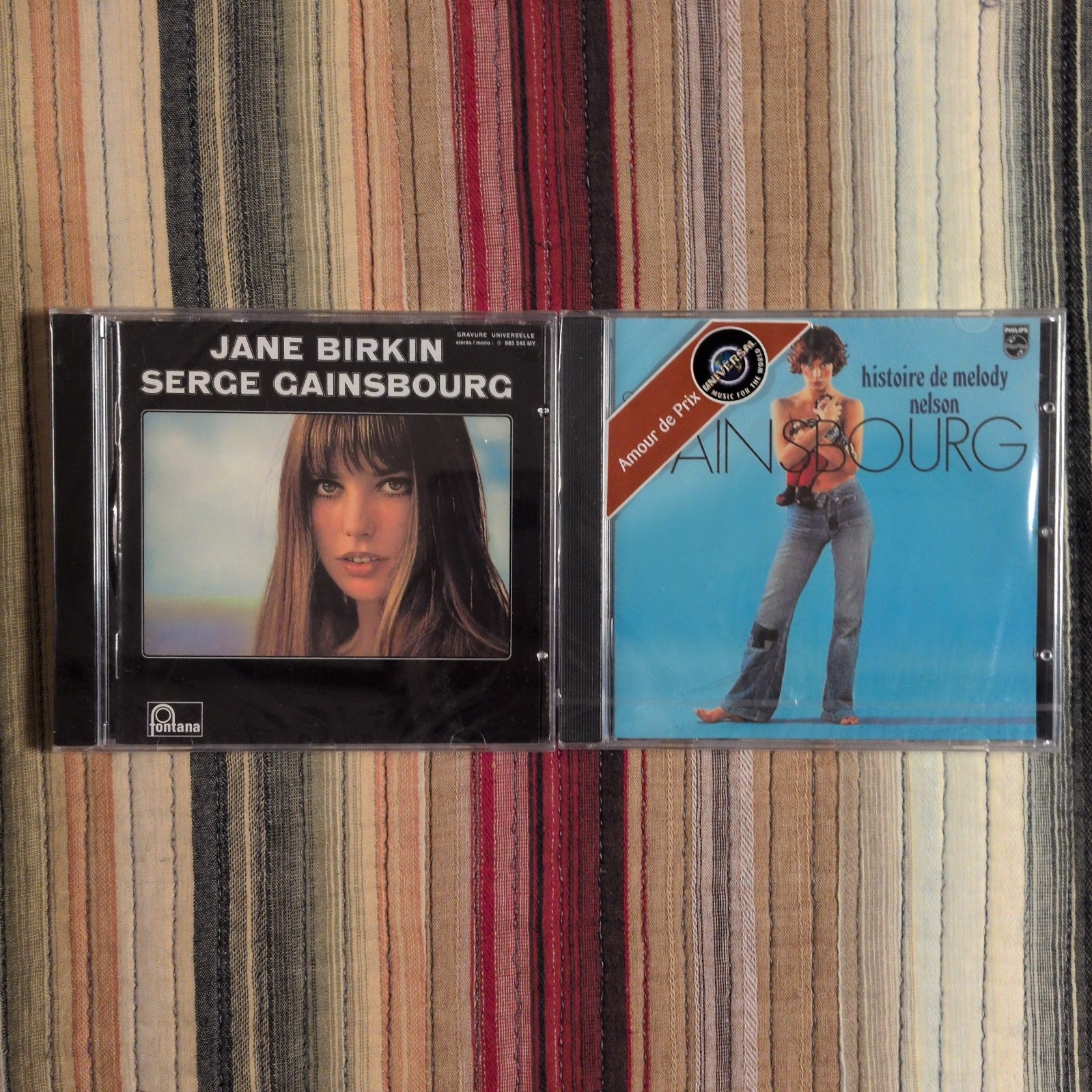 Lot of 2 Serge Gainsbourg CDs. Jane Birkin, Histoire de Melody.Both New & Sealed