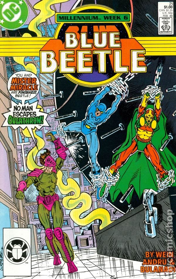 Blue Beetle #21 FN/VF 7.0 1988 Immagine Stock