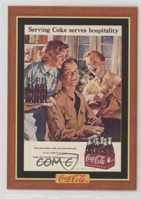 1995 The Coca-Cola Collection Serie 4 Porzioni Servi Coca Cola Ospitalità #348 0c4
