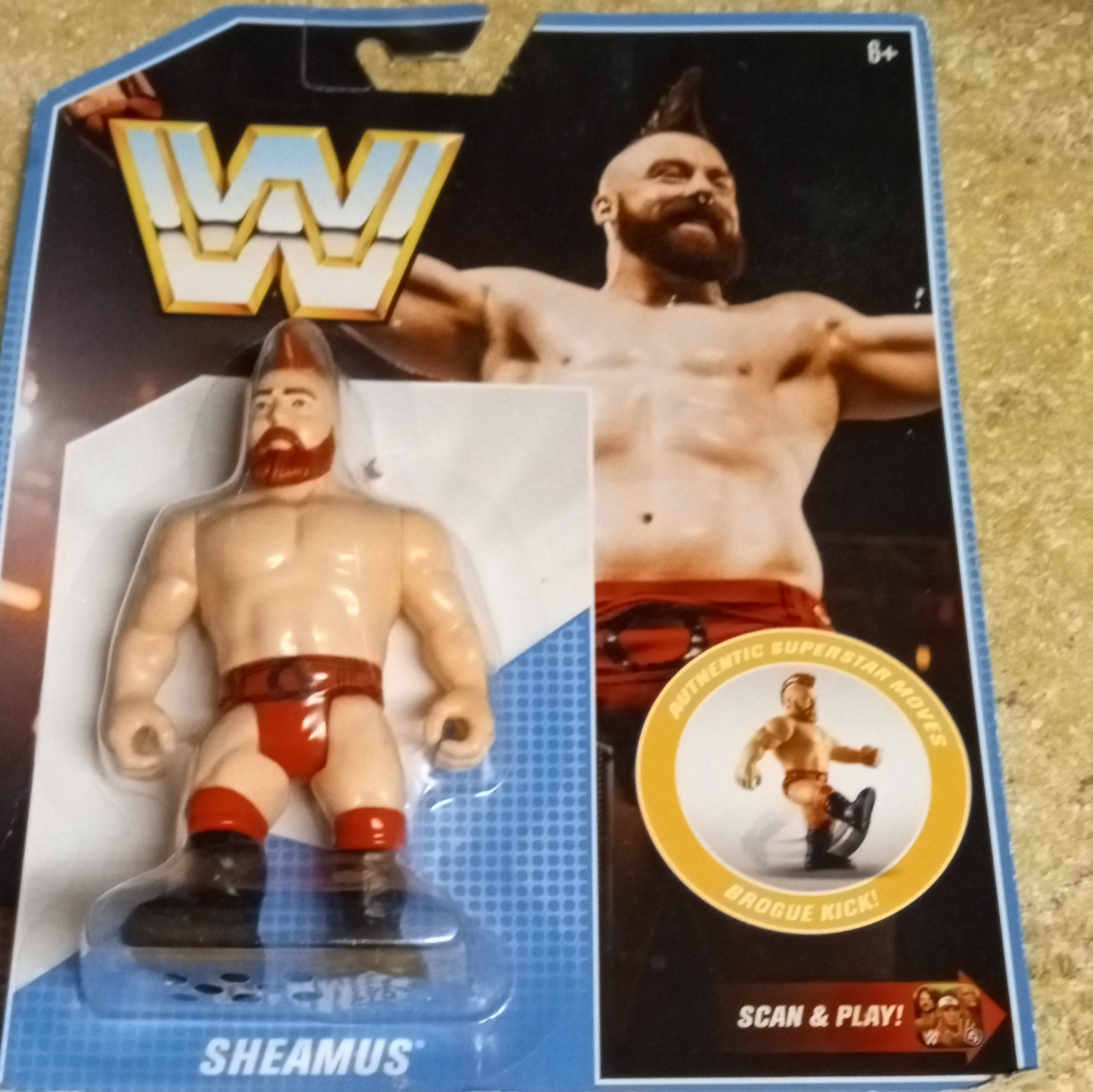 Mattel WWE Sheamus Plastic Wrestling Action Figure Toy, 6+, Boxed, 2018