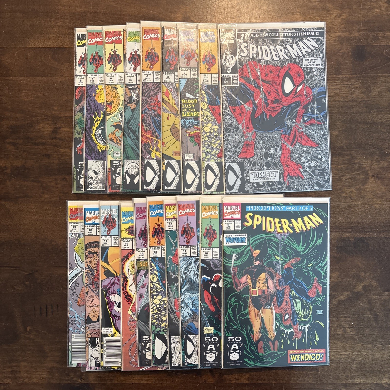 Spider-Man Vol: 1 #1-14 16-20 (1990) Marvel Comics Lot McFarlane Larsen No #15