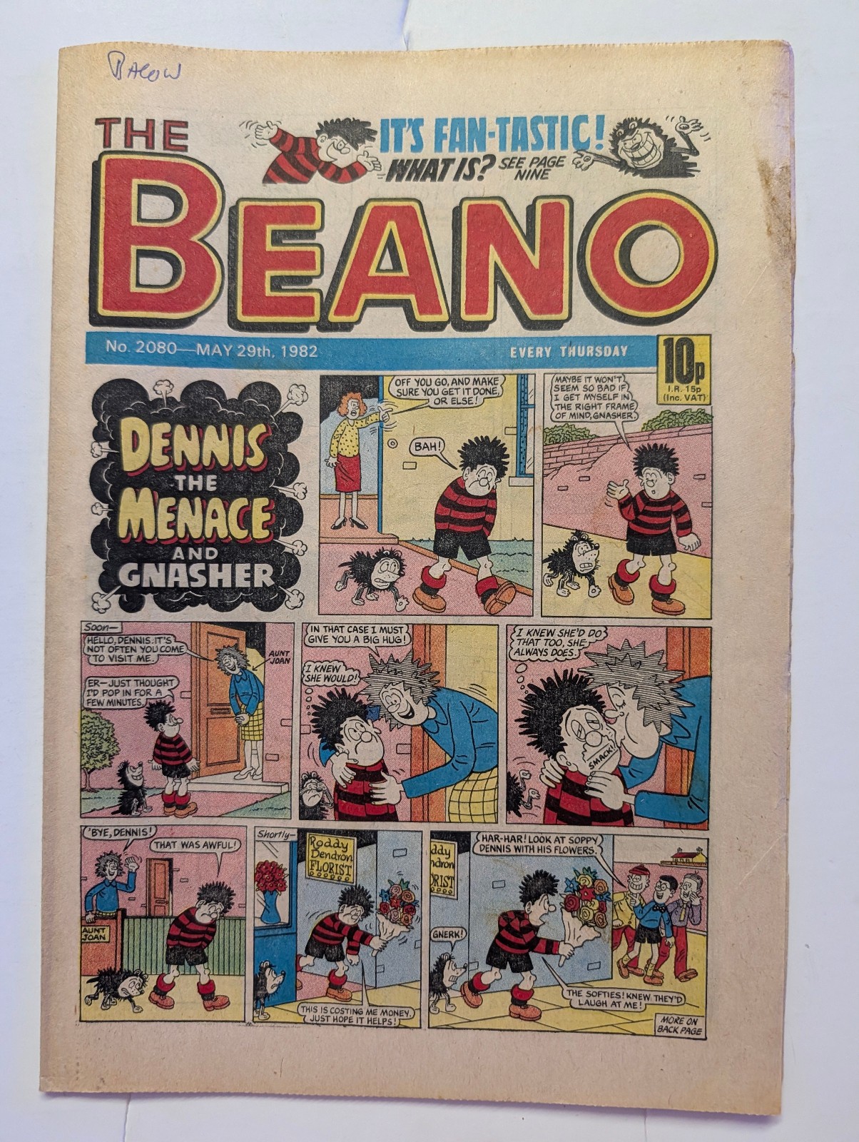Beano Comic No 2080, May 29th 1982.