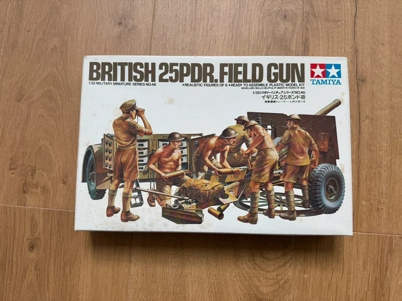 Tamiya British 25 Pdr. Field Gun 1/35 – Maquette jamais assemblée