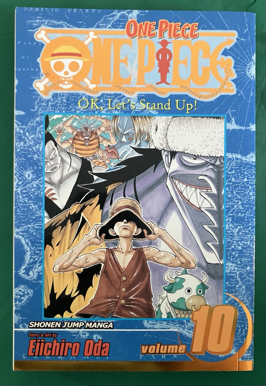 One Piece Volume 10 Copertina Lamina Oro Inglese Viz Manga