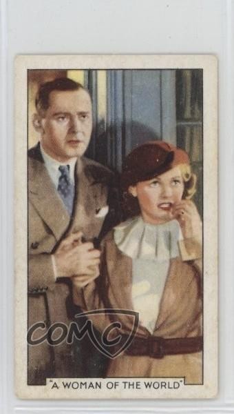 1935 Gallaher Shots from Famous Films Tobacco A Woman Of The World #46 1cz3