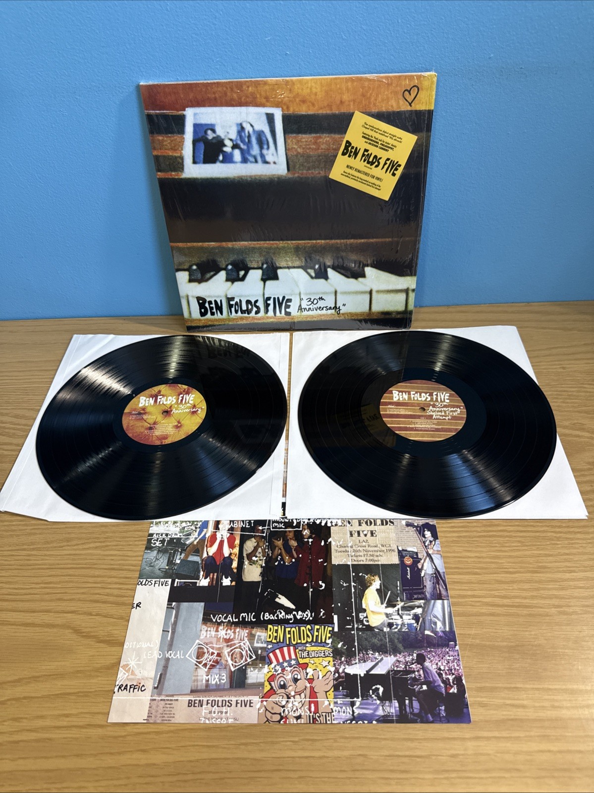 Ben Folds Five Self Titled 30th Anniversary 2LP Vinyl 2025 NM/NM Hype Sticker
