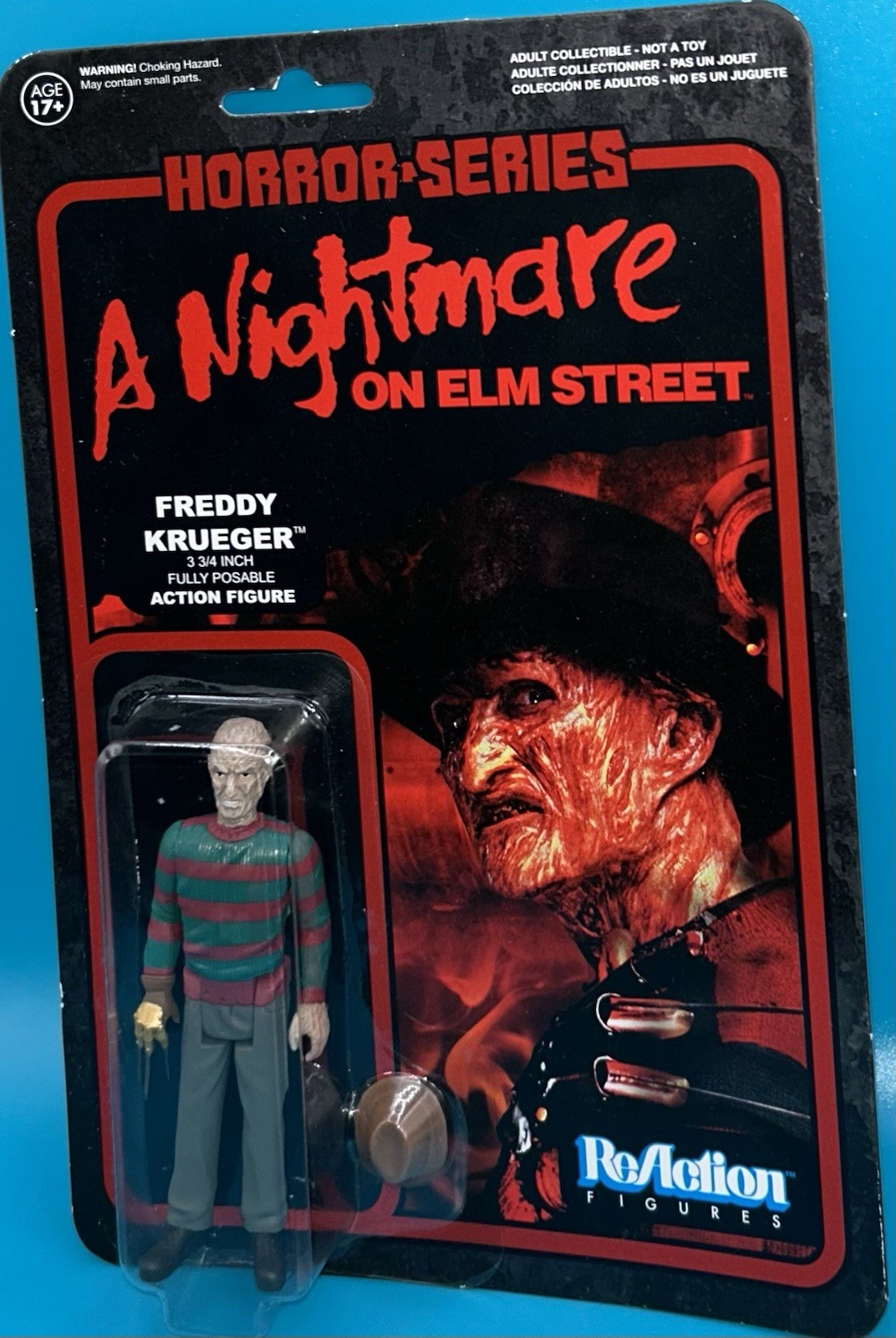 Super7 Funko Reaction Horror Series A Nightmare on Elm Street Freddy Krueger