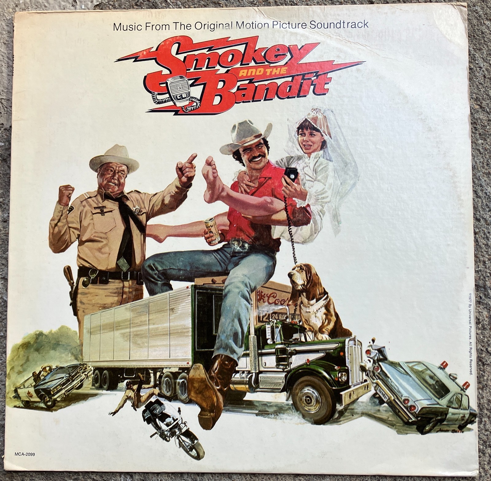 vinyl SMOKEY & THE BANDIT soundtrack 1977 Jerry Reed, East Bound & Down - EX
