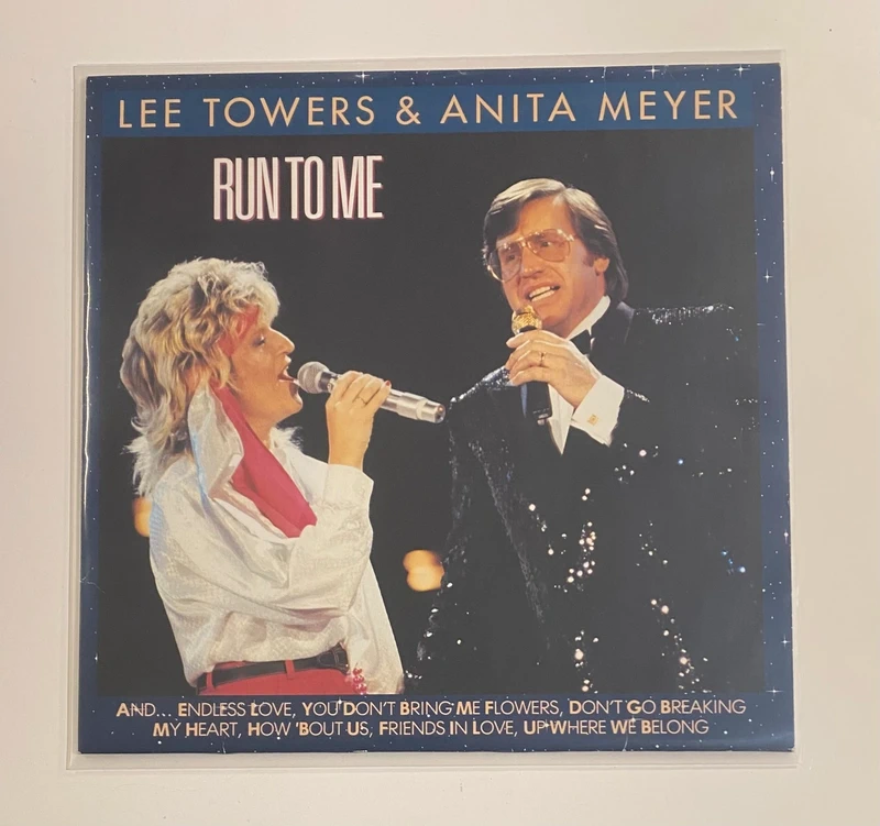 Vinyl: Lee Towers & Anita Meyer - Run To Me 1985 NL - NM/VG+