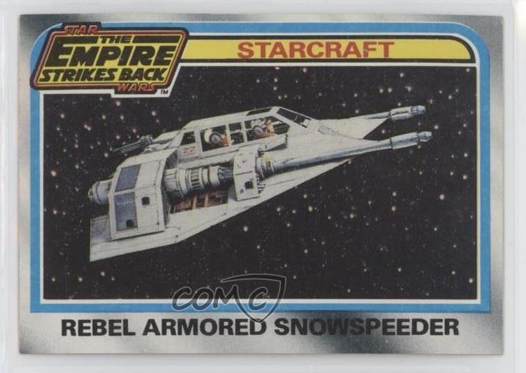 1980 Topps Star Wars: The Empire Strikes Back Rebel Armored Snowspeeder #139 2k3