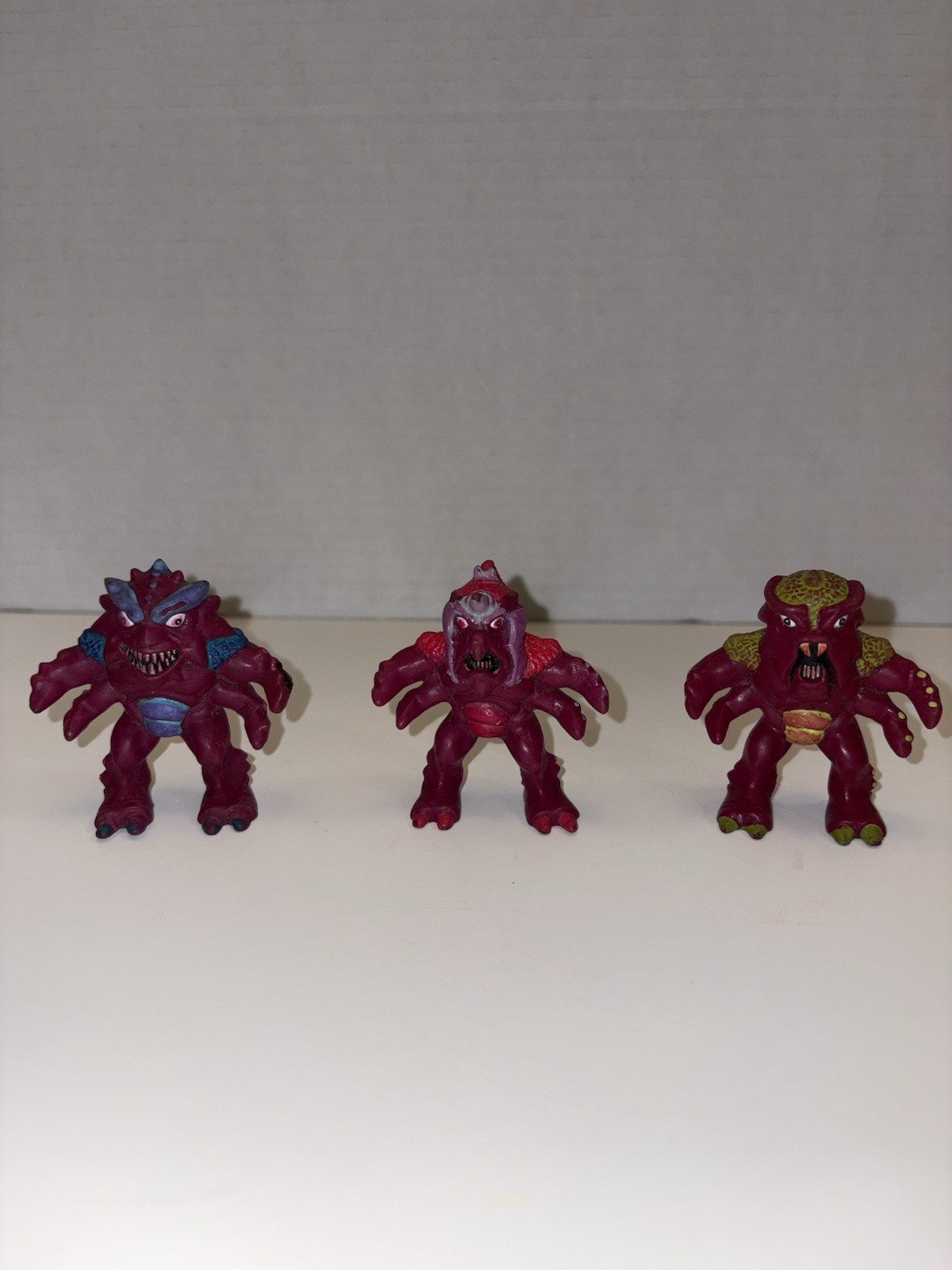 Lotto di figurine in gomma Snailiens SuperSonic zecca lunare,drool,blastar 1992