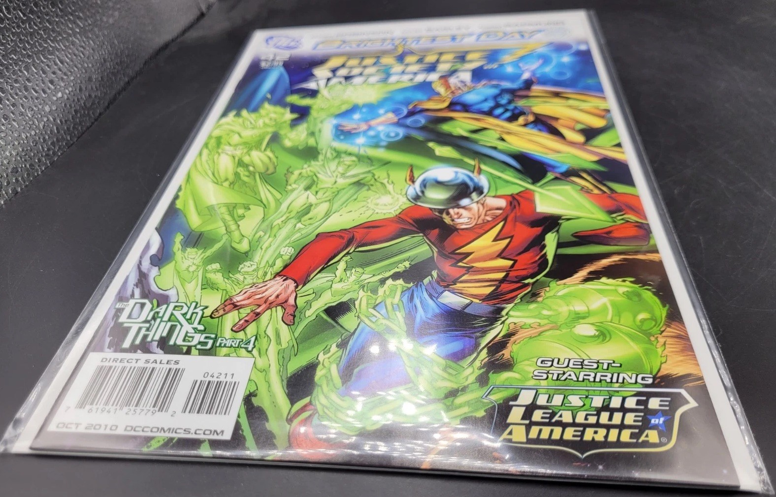 Justice Society of America 42 DC 2010 NM High Grade Dark Things Flash Cover