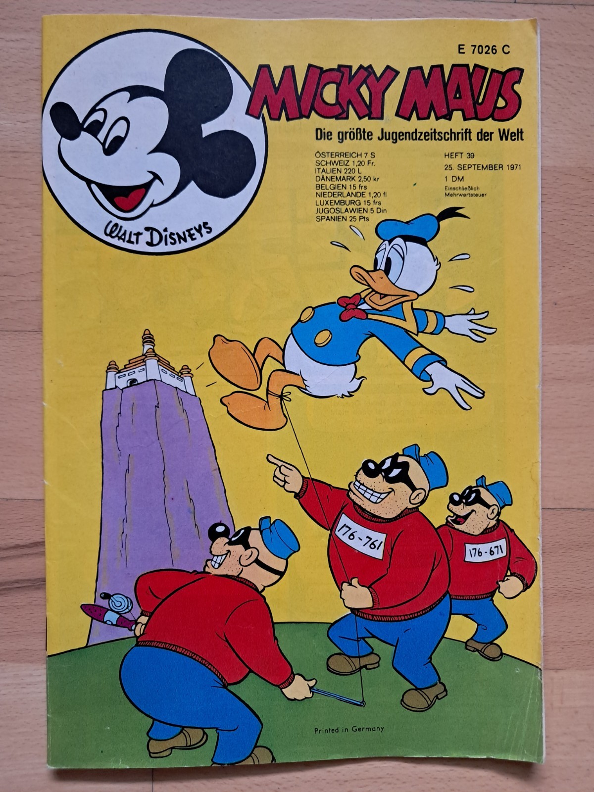 Topolino n.39 del 25/9/1971 con giornale MMK, angolo da collezione, album calcio - Z1-2