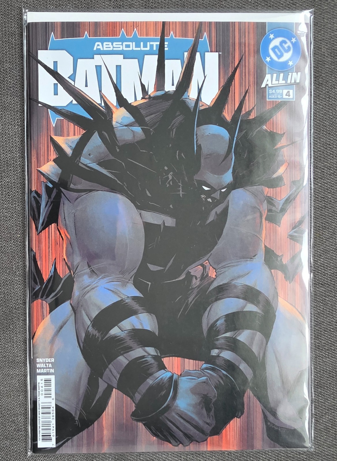 Absolute Batman #4 prima stampa copertina A Nick Dragotta Scott Snyder DC 2025 KEY