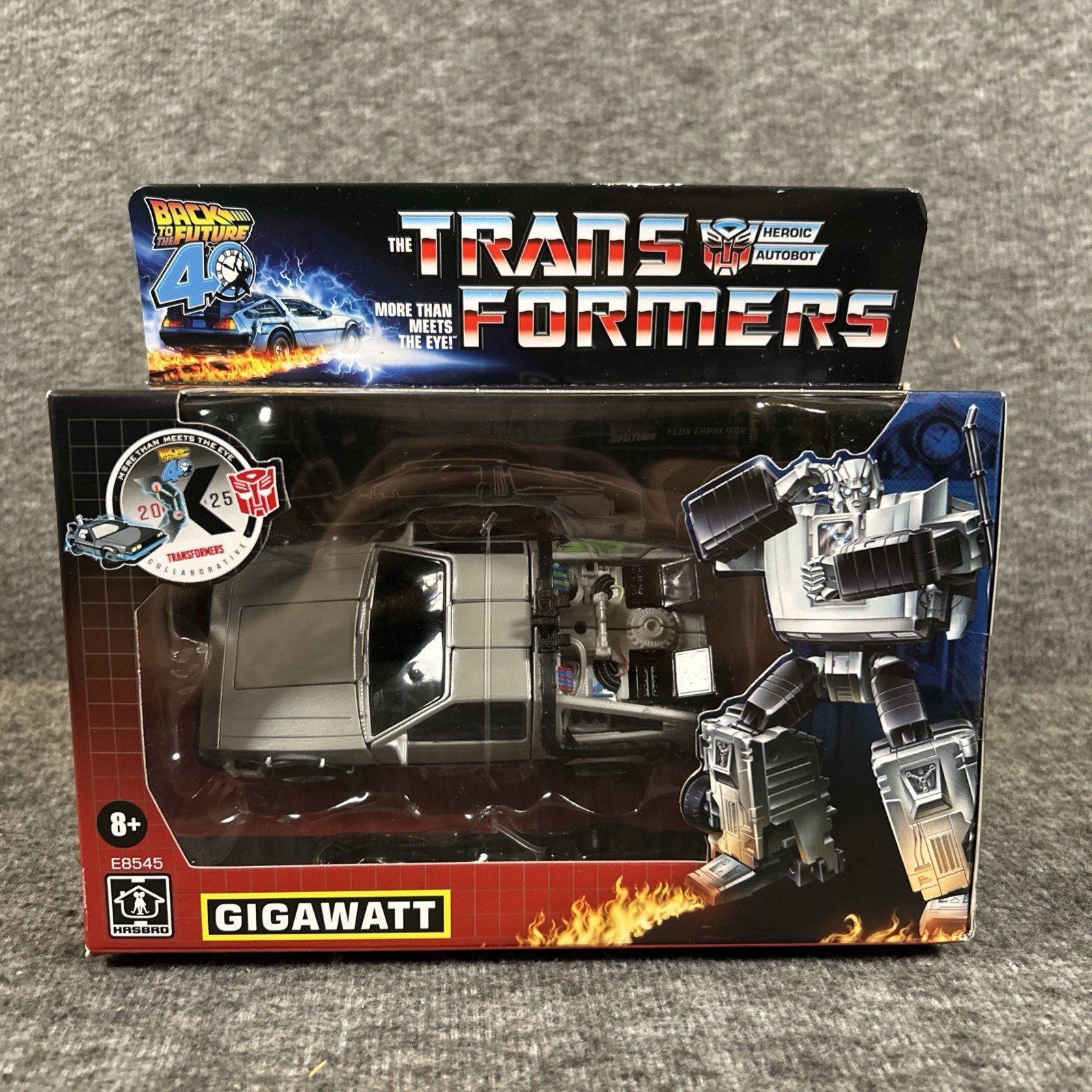 Transformers Collaborative Gigawatt DeLorean Ritorno al Futuro 40° 2025 Sigillato