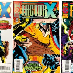 Lotto 3 fumetti Marvel Comics 1995 FACTOR X volume 1 numeri 2, 3 e 4 fumetti usati