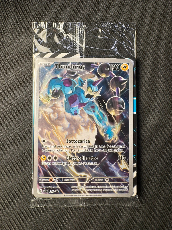 Thundurus 209 Pokémon Black Star Promos Black Bolt ITA