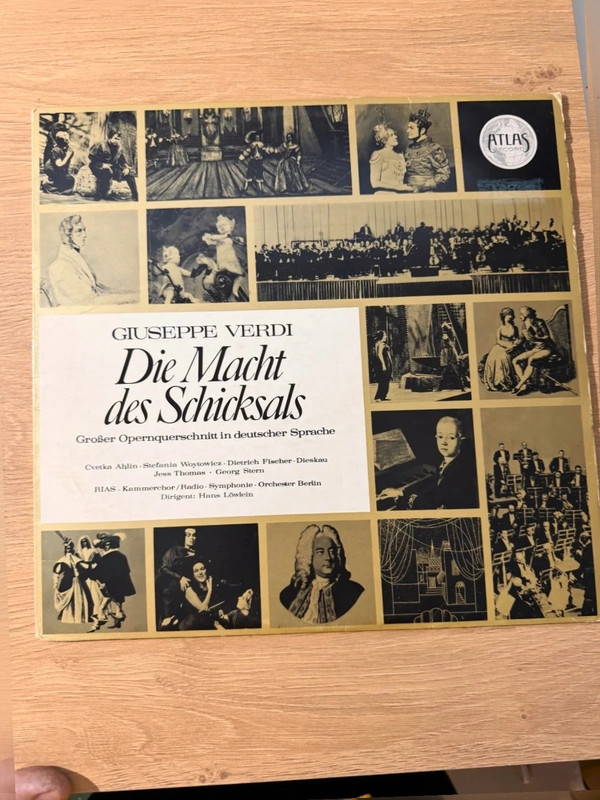 Giuseppe verdi die Macht des schicksals vintage LP Atlas