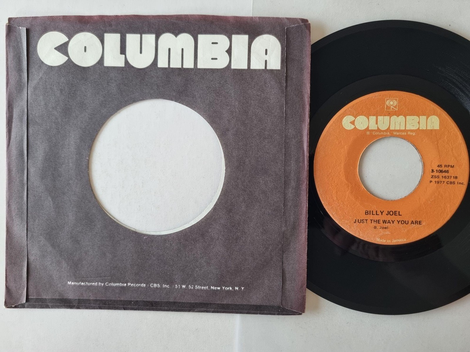Billy Joel - Just The Way You Are 7'' Vinyl Jamaica