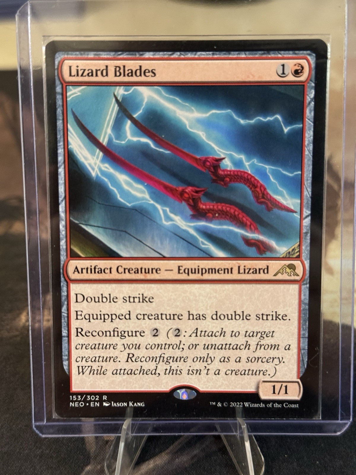 MTG Lizard Blades: Kamigawa Neon Dynasty #153 - EX-MT