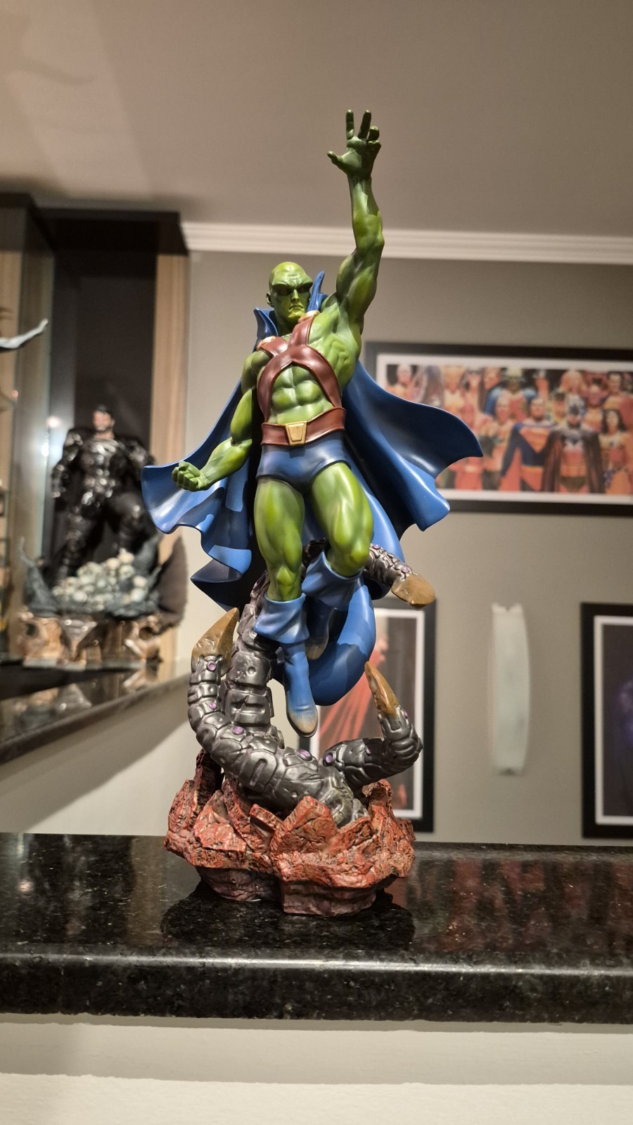 Martian Manhunter! DC Comics di Ivan Reis! Autentico Iron Studios Art scala 1/10