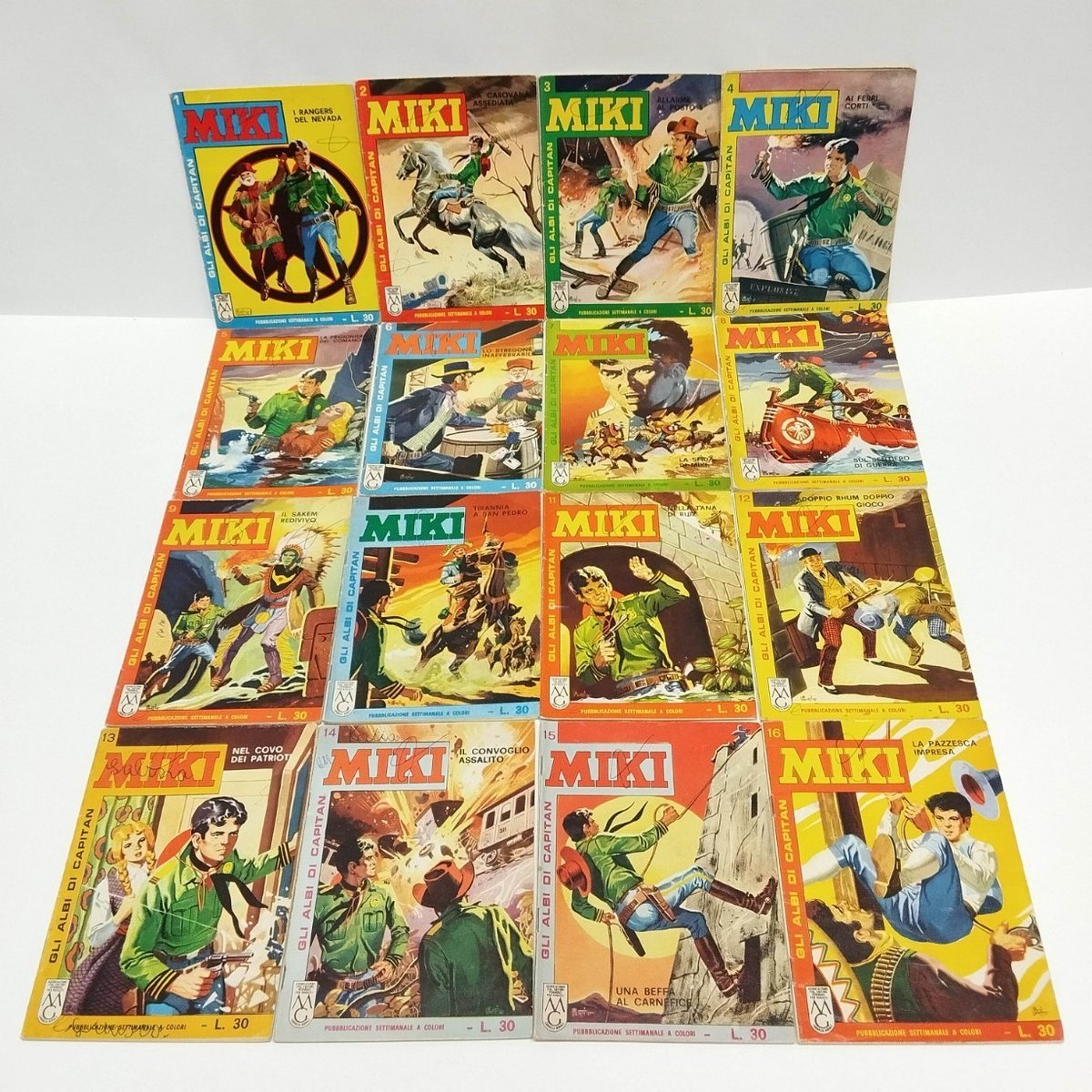 GLI ALBI DI CAPITAN MIKI 1/454 ORIGINALE - OTTIMO -   ED. DARDO  1962 [ST][BS-2]