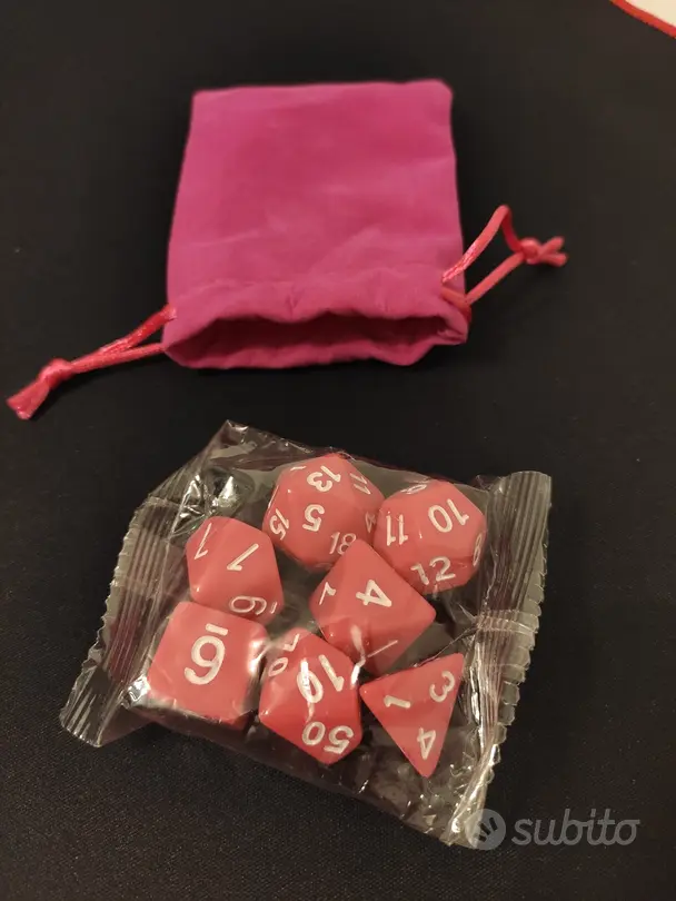 set dadi rosa