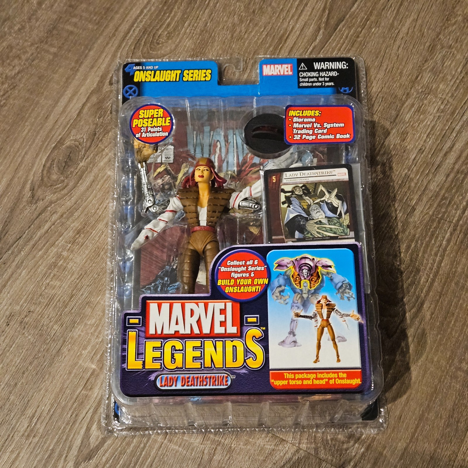Marvel Legends Lady Deathstrike Onslaught Series 6" Figure Toy Biz 2006 Nuovo Sigillo