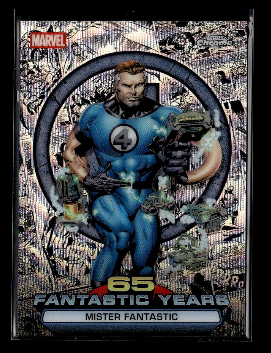 2026 Topps Chrome Marvel Comics Mister Fantastic #FY-01 65 anni fantastici