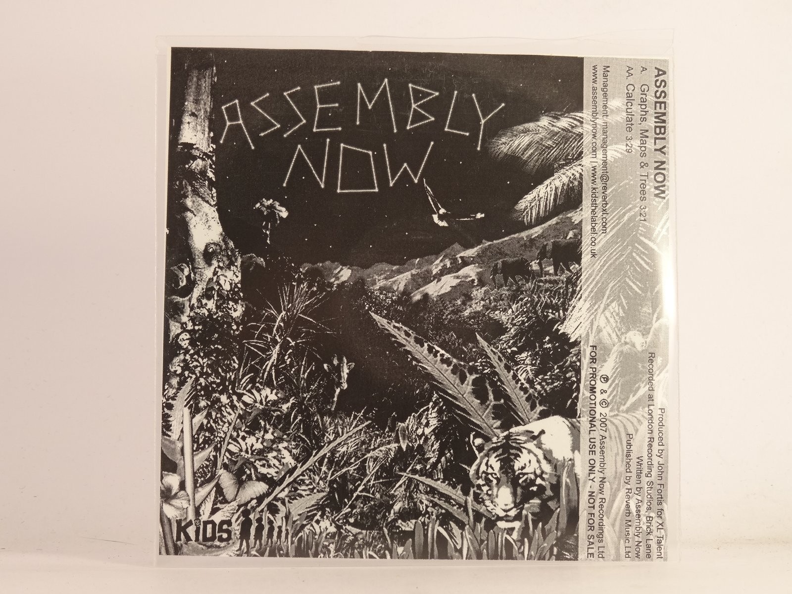 ASSEMBLY NOW GRAPHS, MAPS & TREES (F45) 2 Track Promo CD Single plus Picture Sle