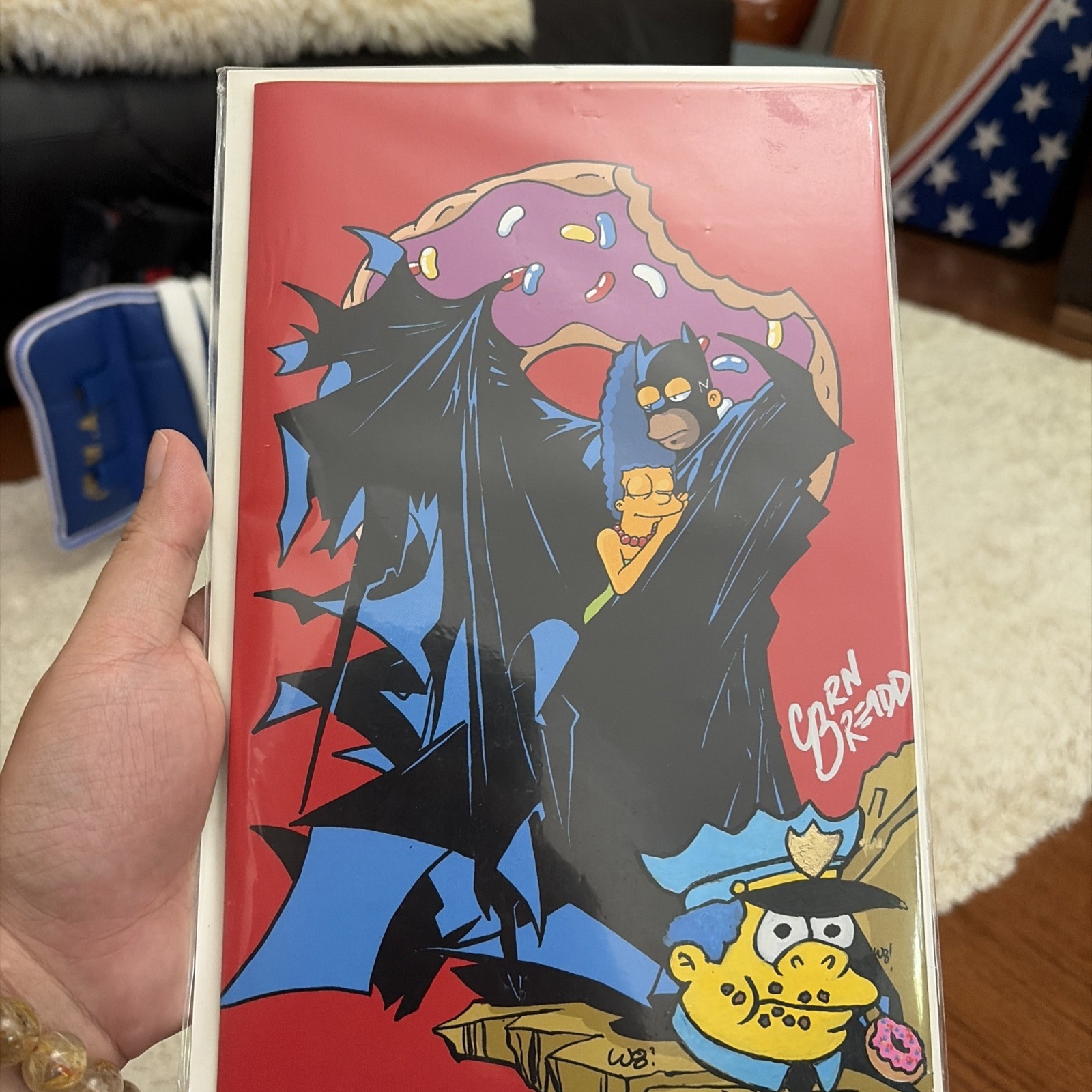 Matthew Waite & Corn Breadd signed remarked Art Book w/COA - Batman 423 Homage 