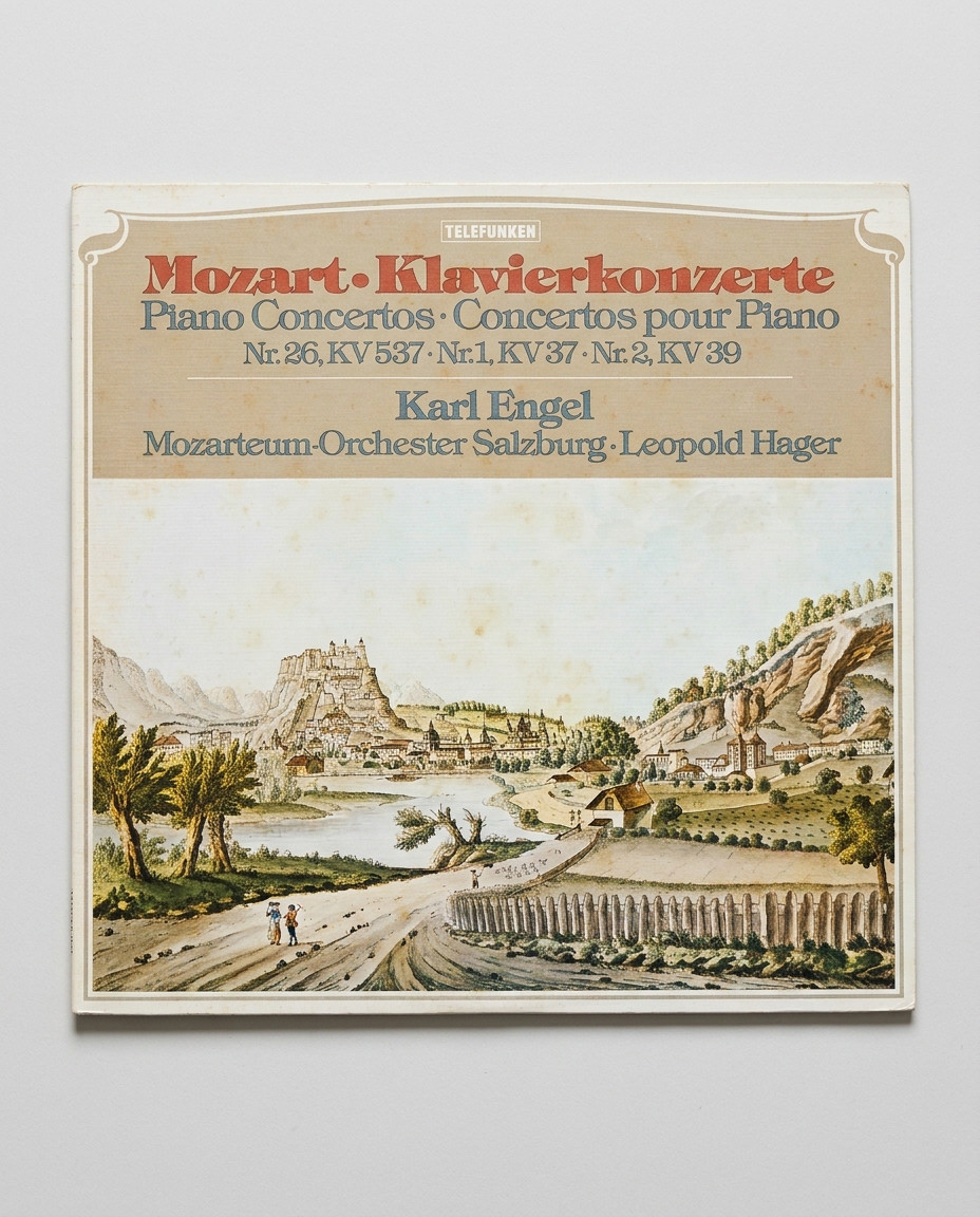 Disque vinyle 33 tours - Concertos pour piano de Mozart - Karl Engel