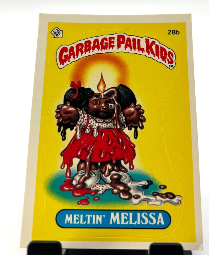 1985 Topps Garbage Pail Kids Card OS1 28b Meltin' Melissa Os USA Gpk