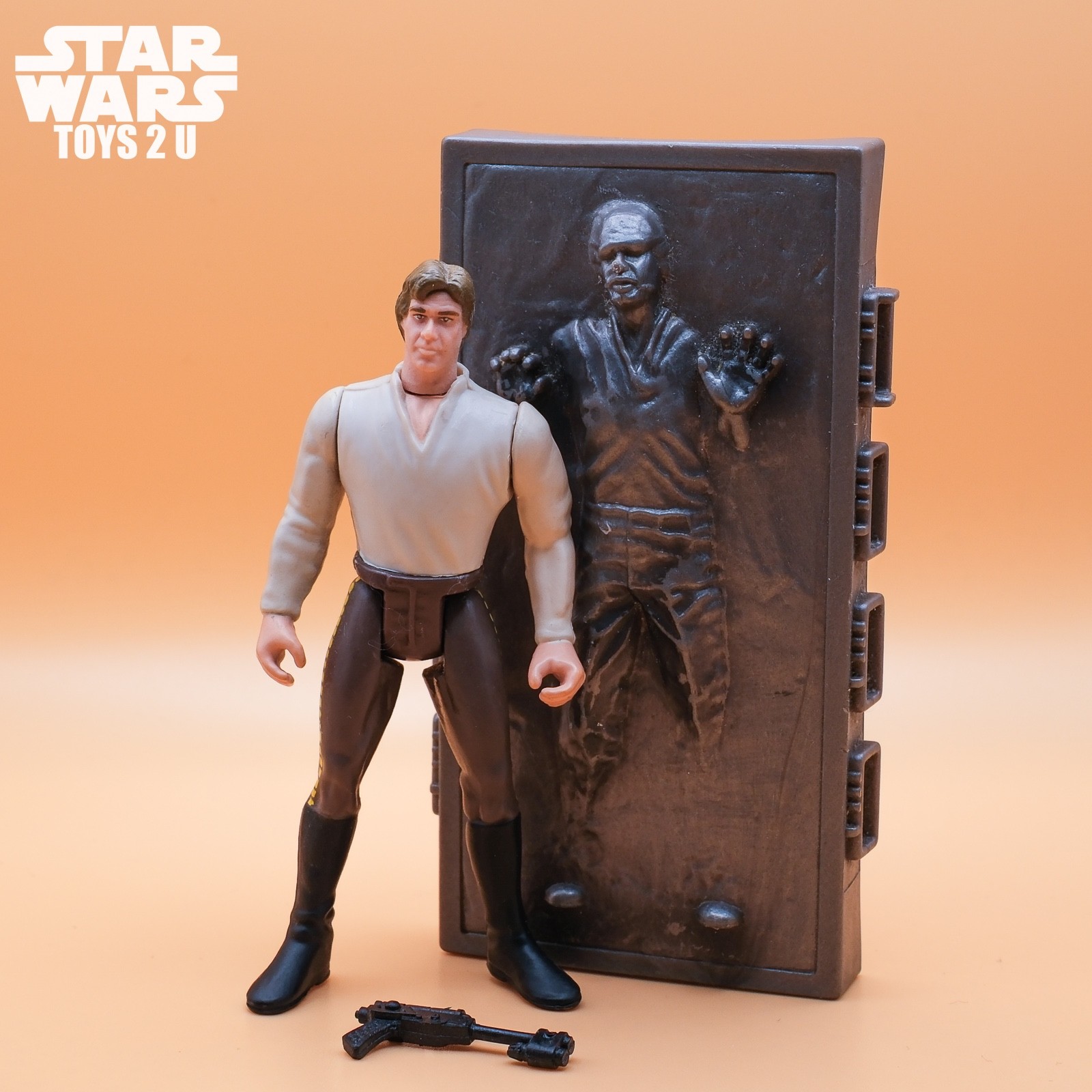 FIGURINA STAR WARS HAN SOLO IN CARBONITE 3,75" 1995 COLLEZIONE POTF