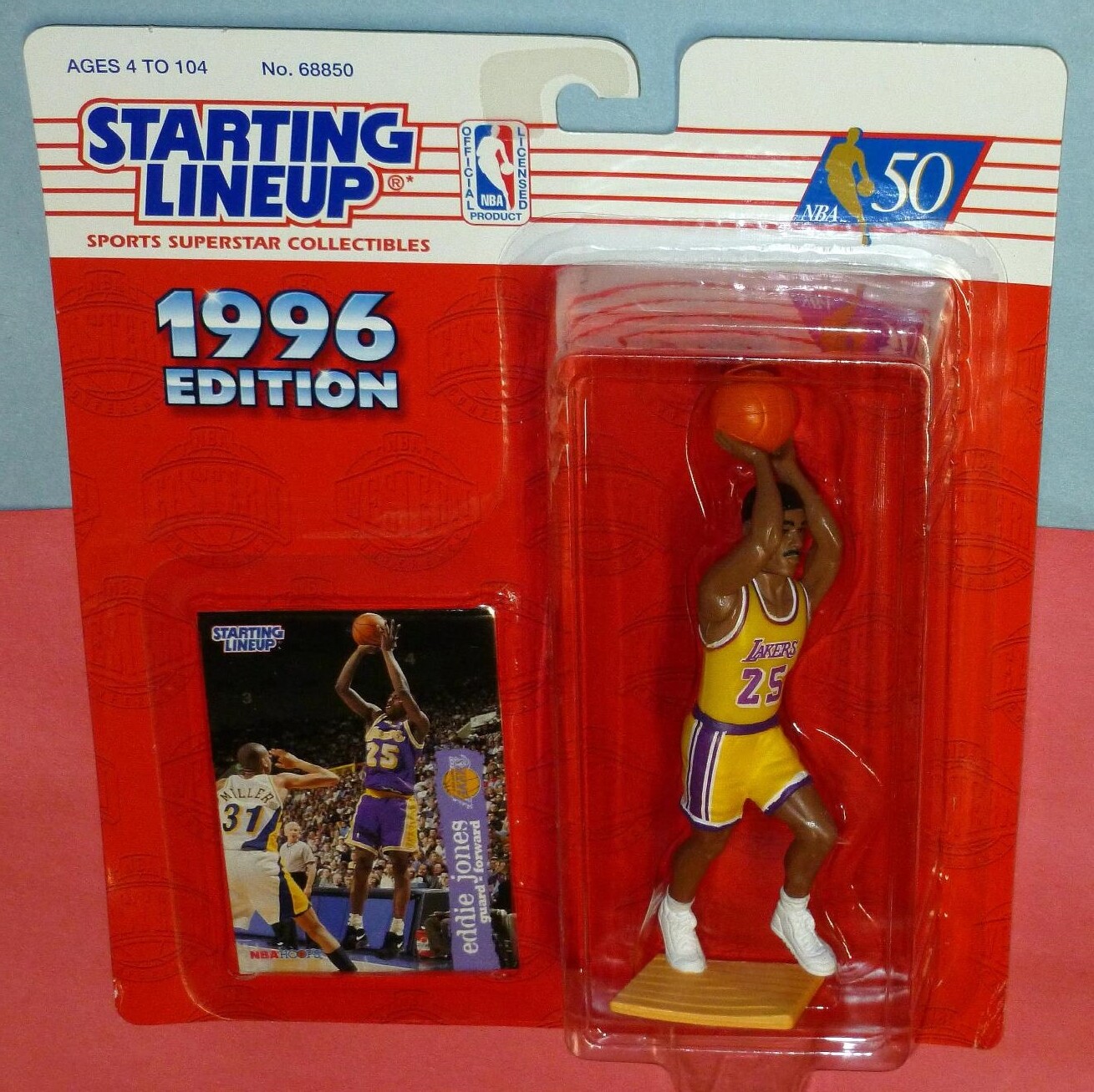 1996 EDDIE JONES Los Angeles Lakers #25 Rookie Starting Lineup