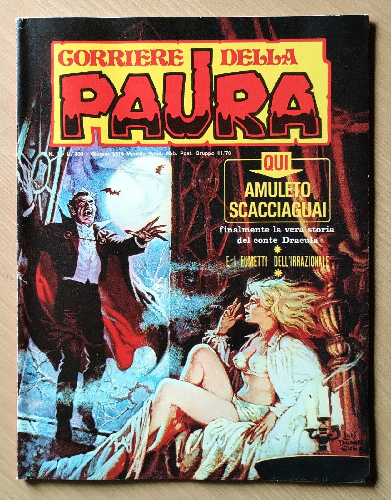 Corriere della Paura n. 1 giugno 1974 Editoriale Corno.