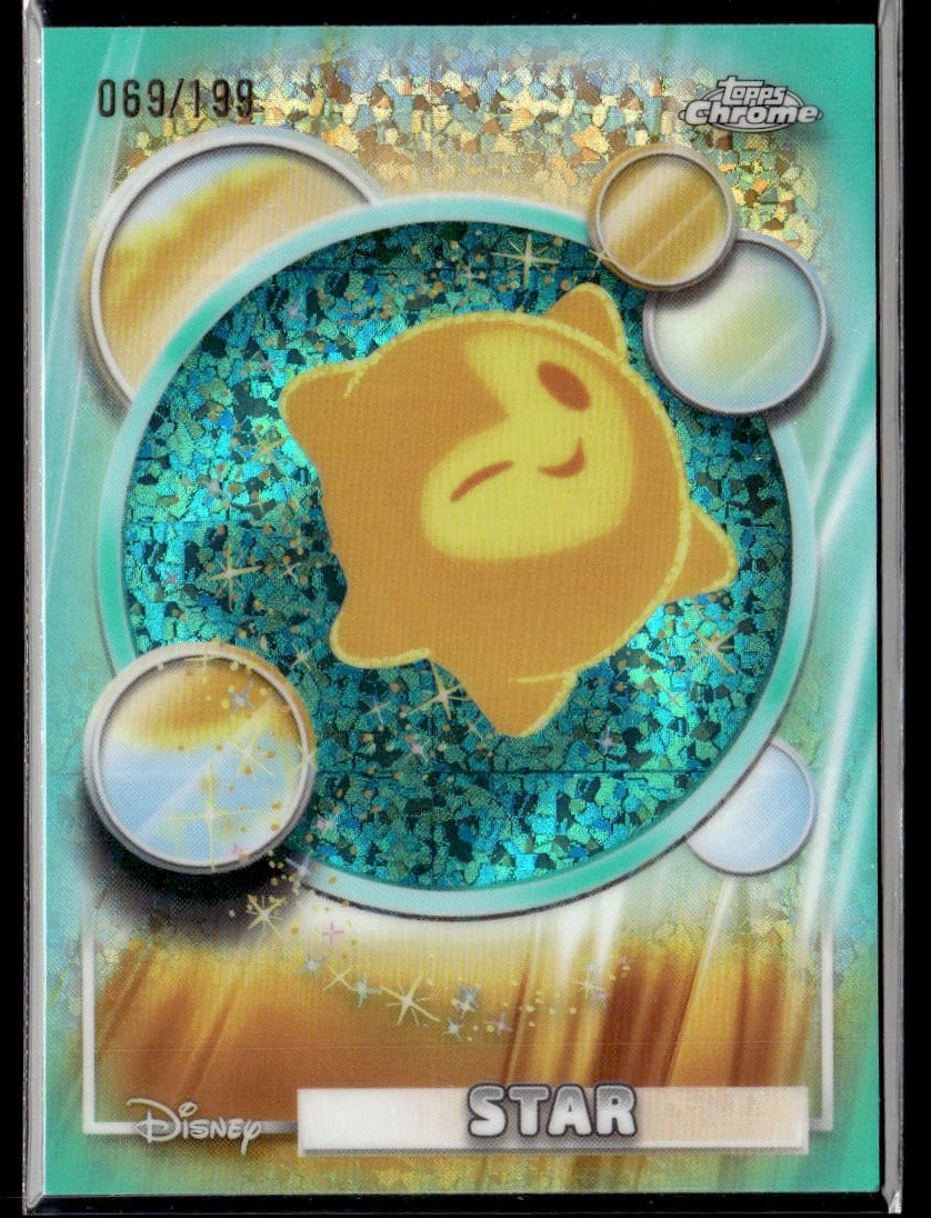 2026 Topps Chrome Disney Star Aqua Mini Diamond #’d/199 #44 Desiderio