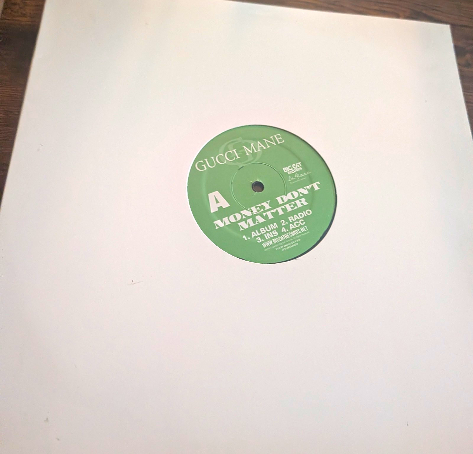 Gucci Mane Money Don't Matter / That's All Big Cat 12" Black Vinyl Single