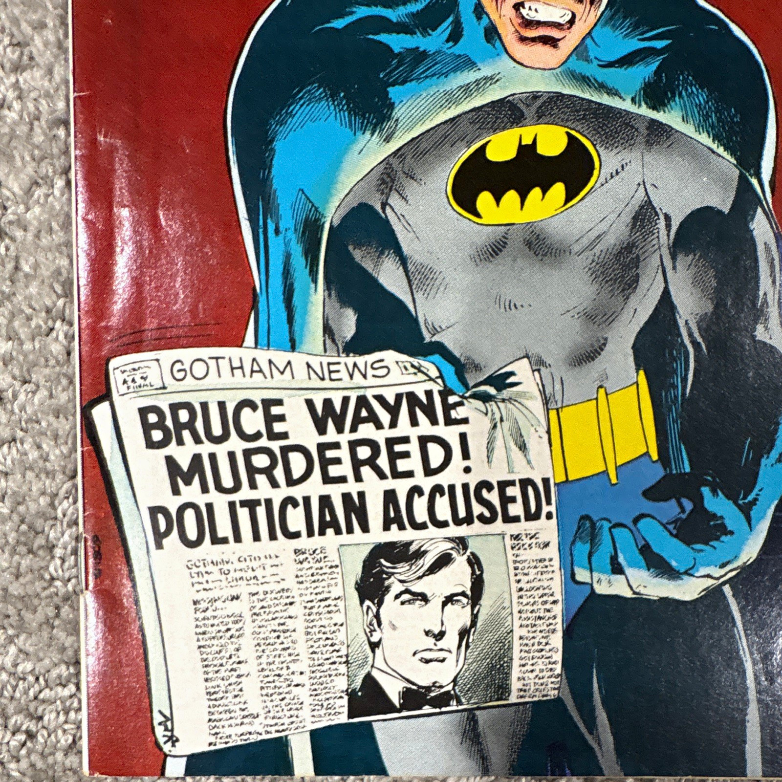 DC Comics Batman #245 Bronze Age Bruce Wayne "Murdered! Politician Accused!"
