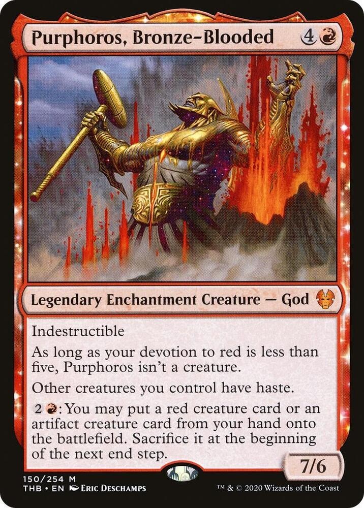 MTG Purphoros, Bronzo-Sangue NON-FOIL NM THB #150 Mitico