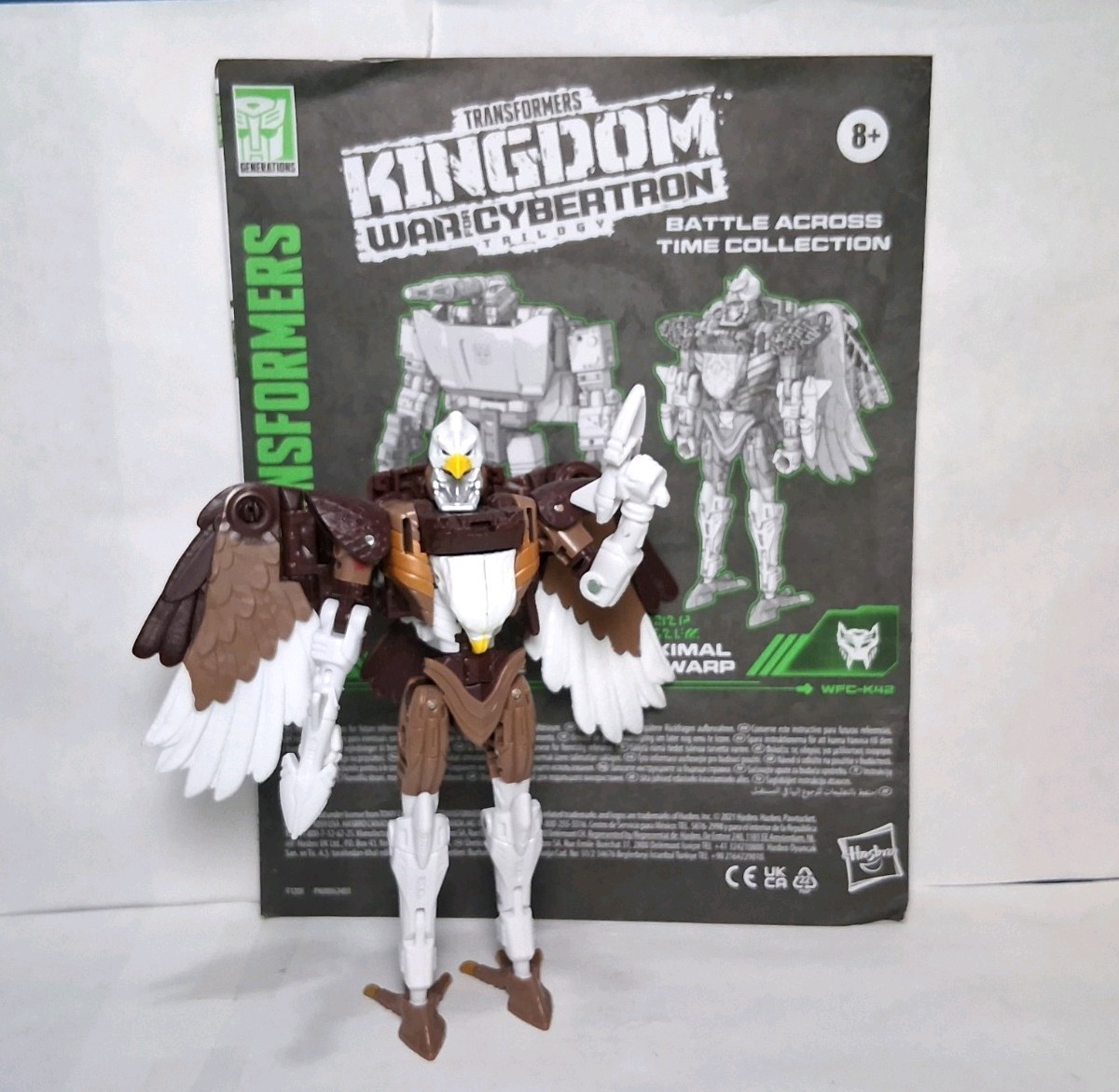 Transformers Kingdom Maximal Skywarp Deluxe Class completo di manuale