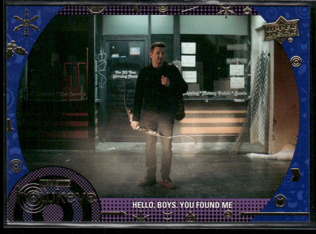 Base Occhio di Falco Marvel 2023 Blu Parallela /199 #30 - Jeremy Renner