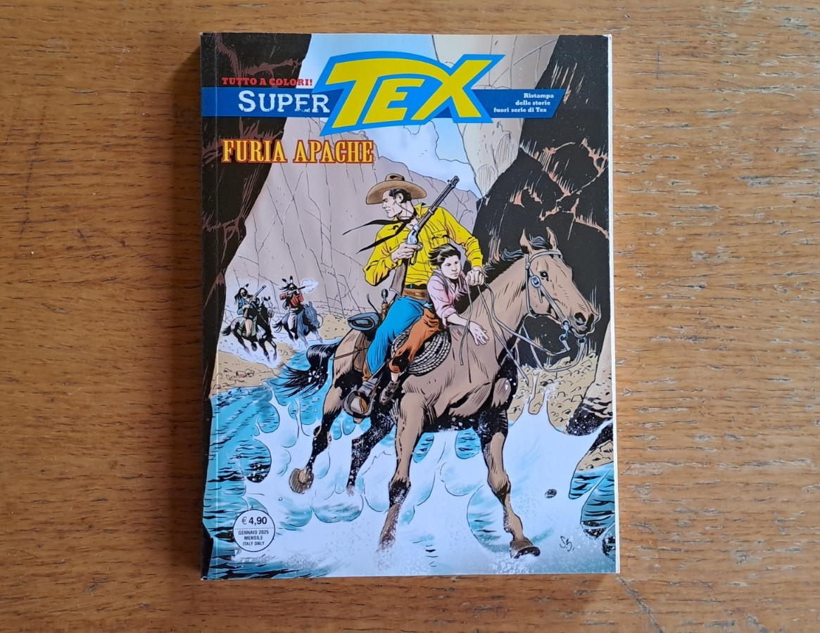 Super Tex n.39: "Furia Apache", Bonelli Editore, gennaio 2025, a colori
