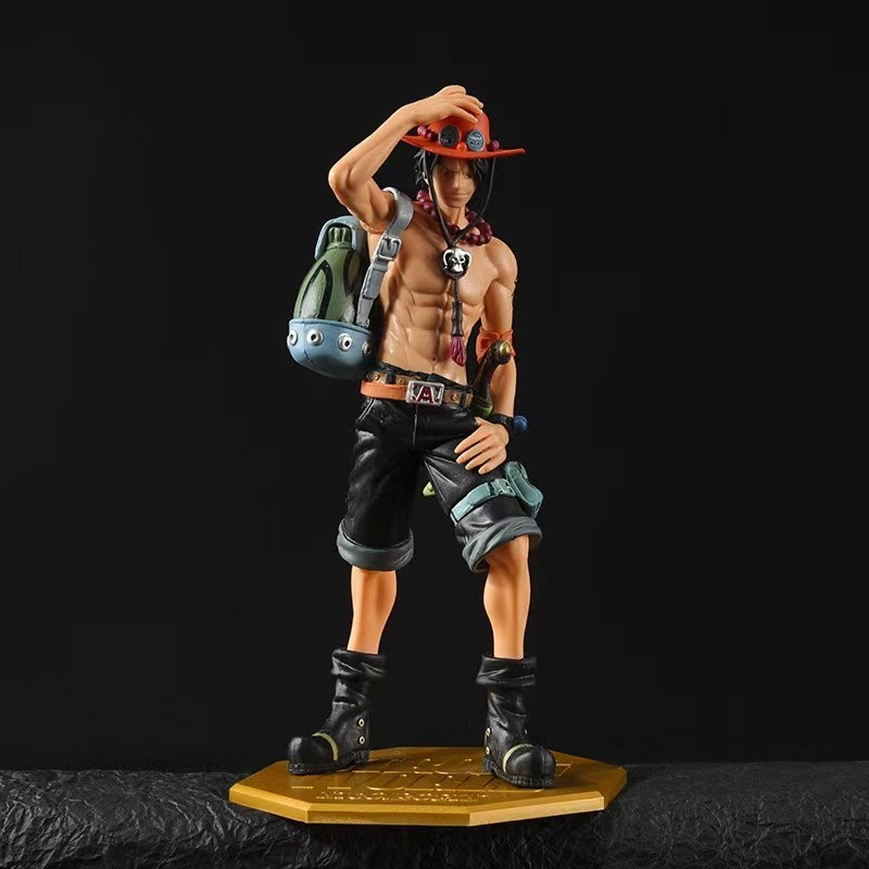 Ace Luffy 23cm One Piece Statua Anime Collezione Action Figure