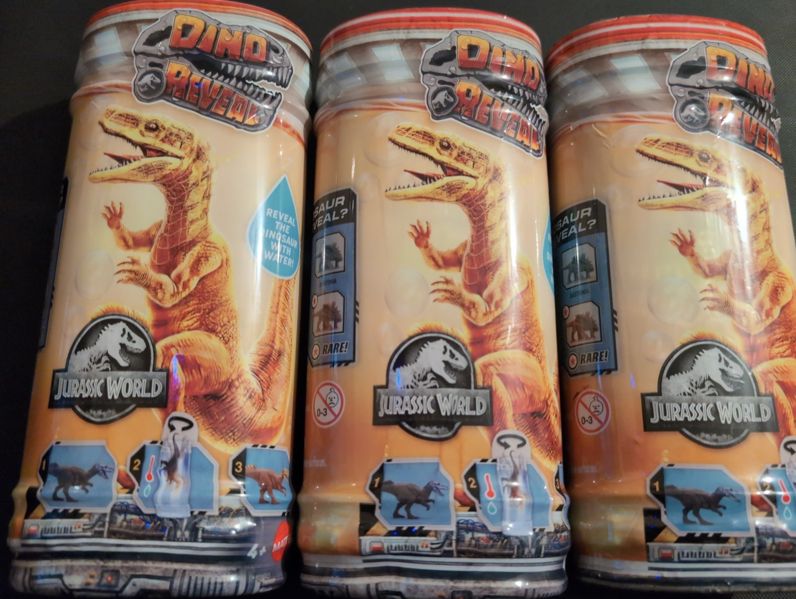 2026 Mattel Jurassic World Dino Reveal Figure Nuova Uscita Onda 4 (Set di Tre)