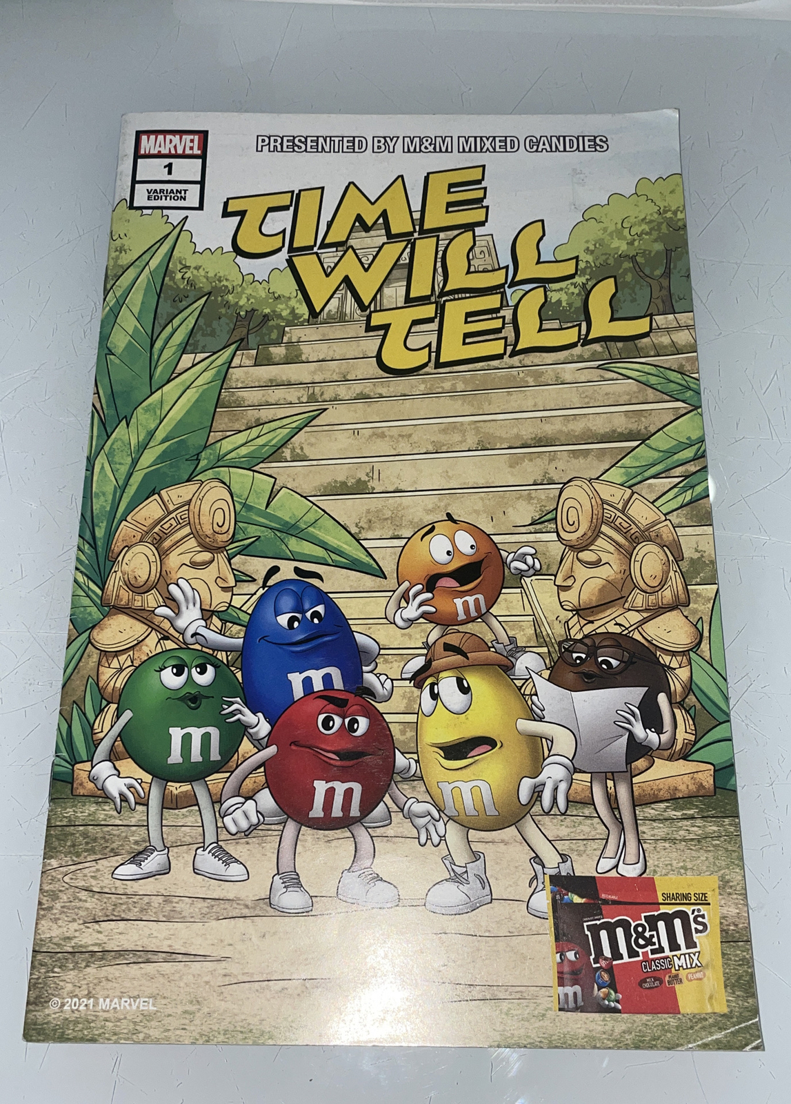 M&M Fumetto Marvel #1 RARA Edizione Variante TIME WILL TELL 2021