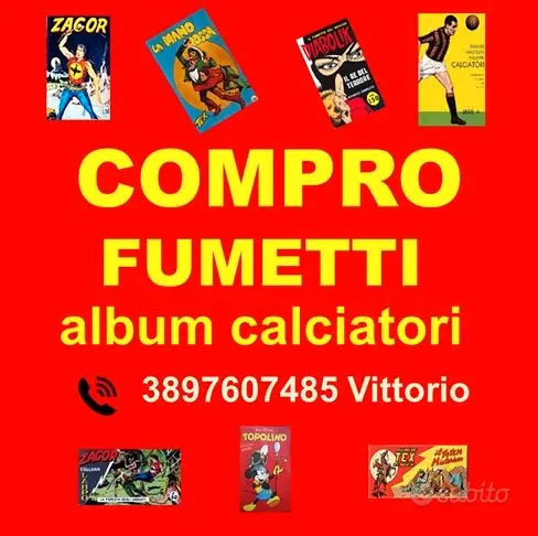 Fumetti e Album Calciatori da collezione